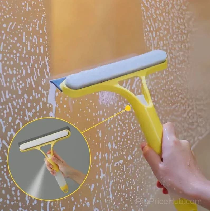 3-in-1 Window Cleaner with Spray, Scrub, and Squeegee for Home & Car - View 11