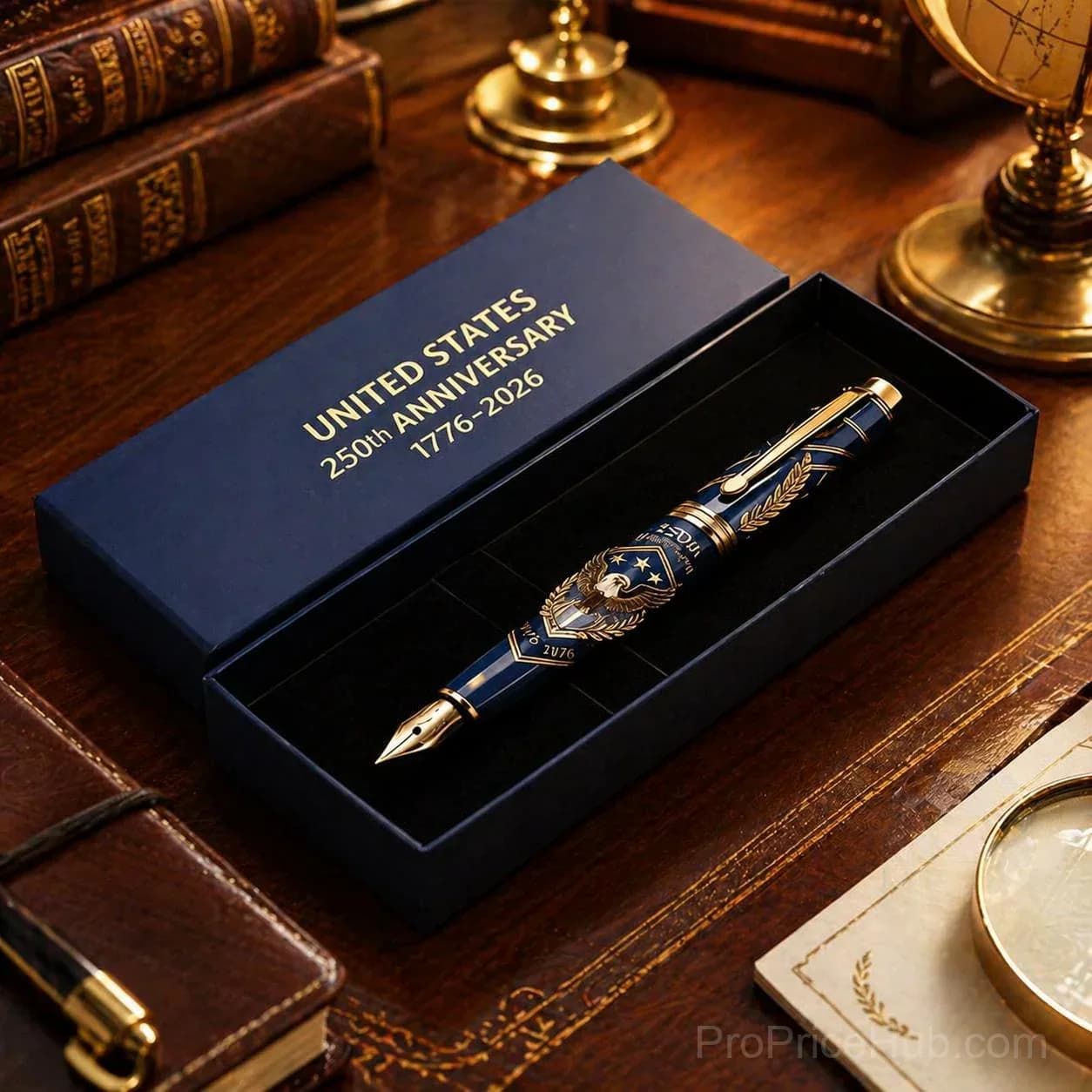 USA 250th Anniversary Patriotic Notebook & Pen Set - View 13