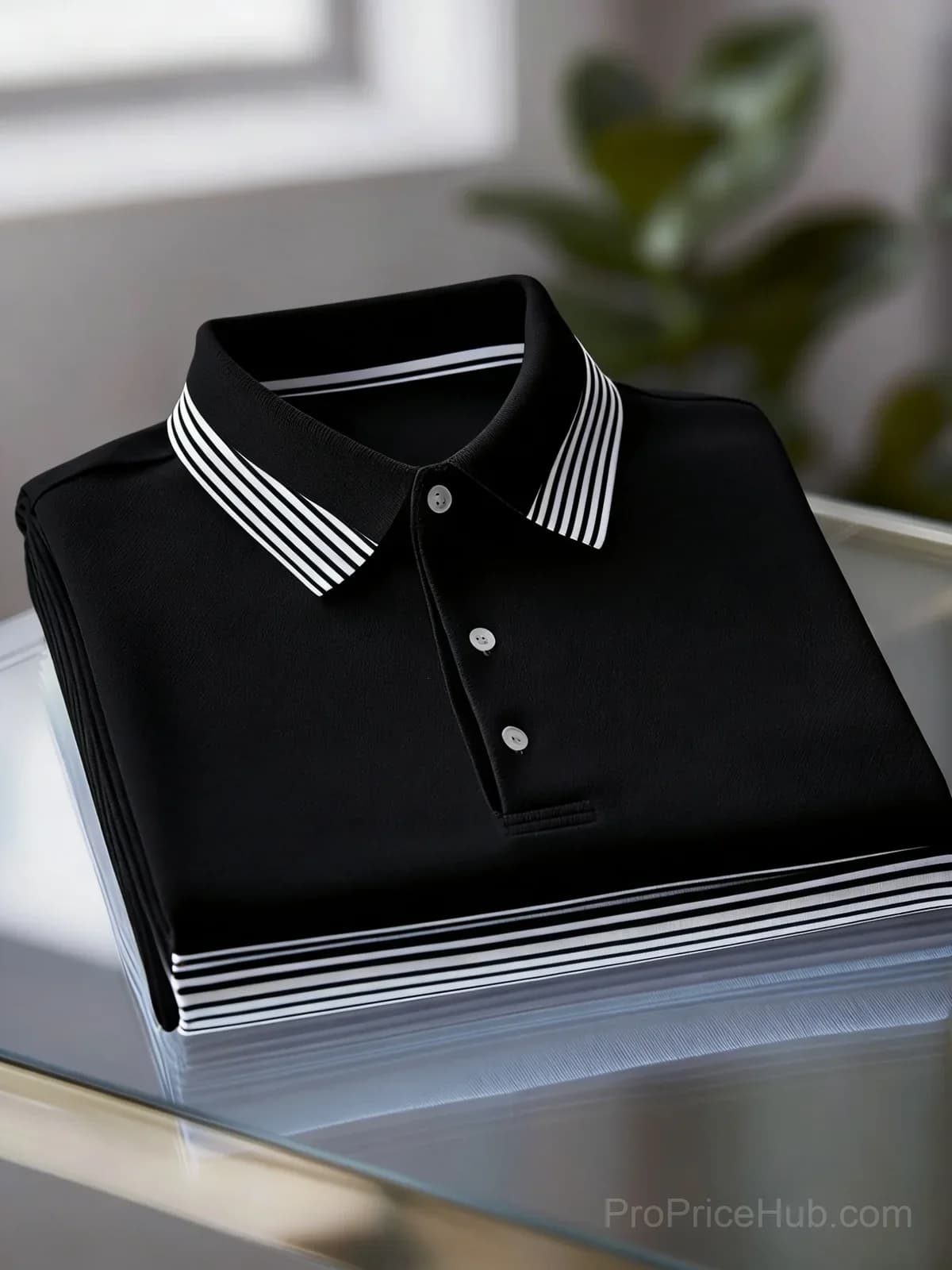 Men's Business Casual Button Short Sleeve Polo Shirt - View 3