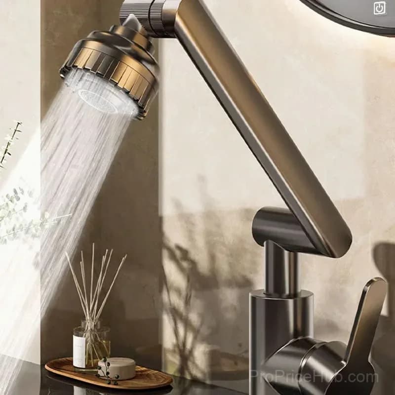 Grey 2-Mode Universal Hot and Cold Faucet Attachment - Alt
