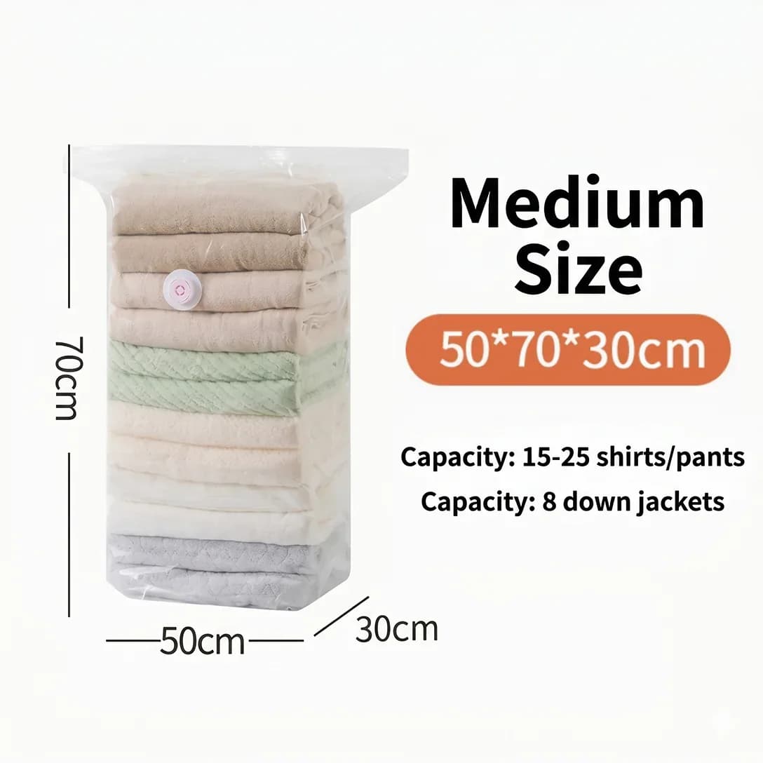 No-Pump Large Vacuum Storage Compression Bags - View 9