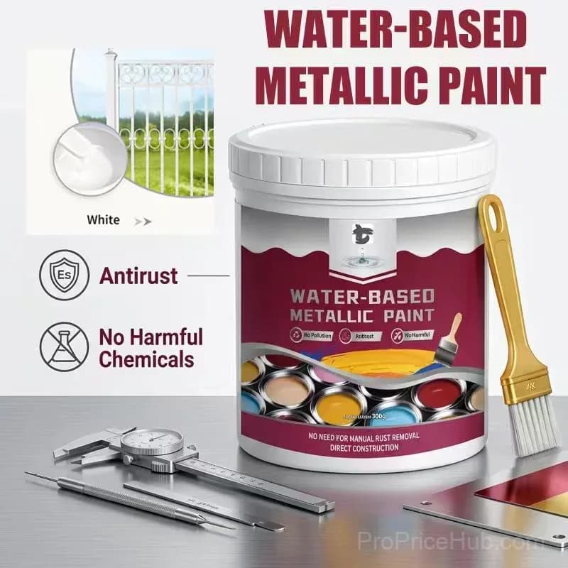 Rust Converter Metallic Paint – Stops Rust, No Sanding, No Fumes - Main