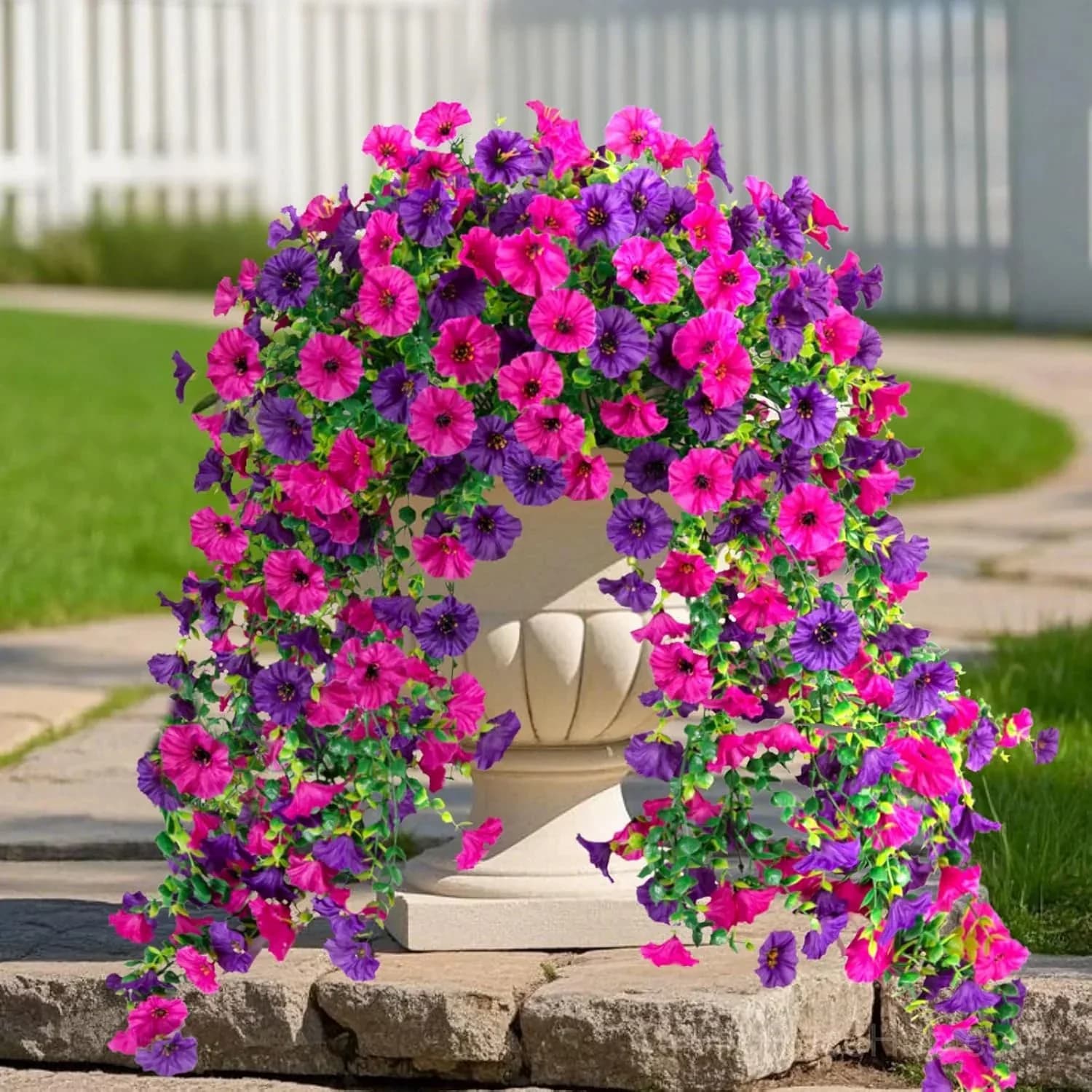Artificial Faux Flowers for Home Garden Porch Window Box Decor - View 9