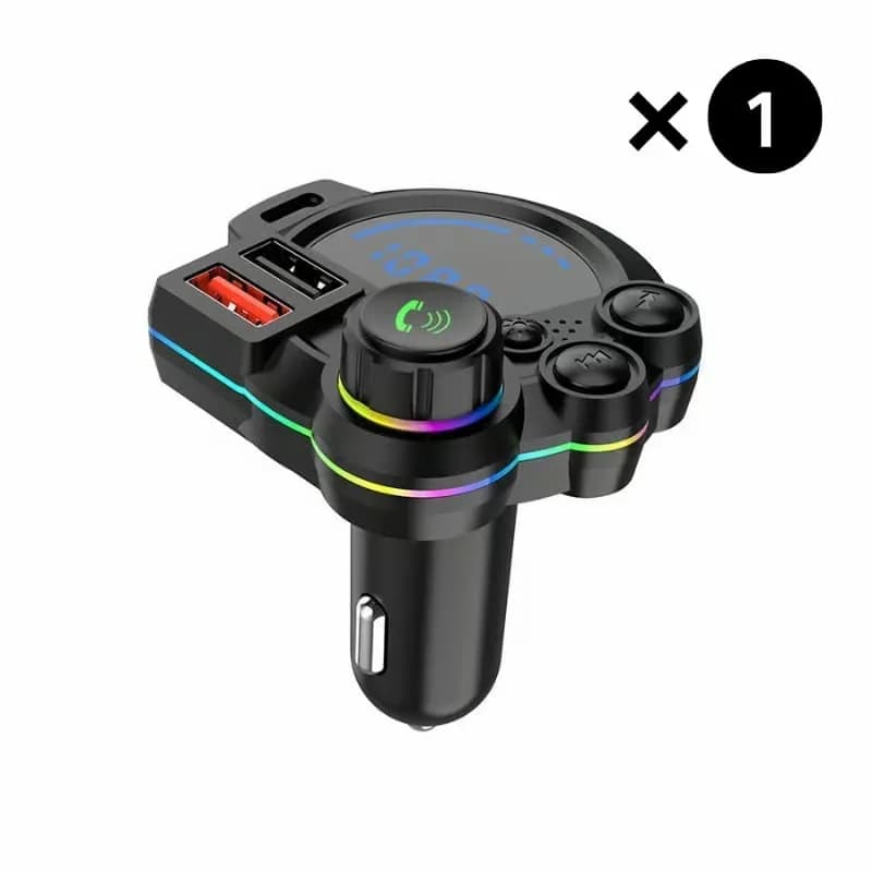 Bluetooth 5.3 Car FM Transmitter Adapter, 1-Pack - Main