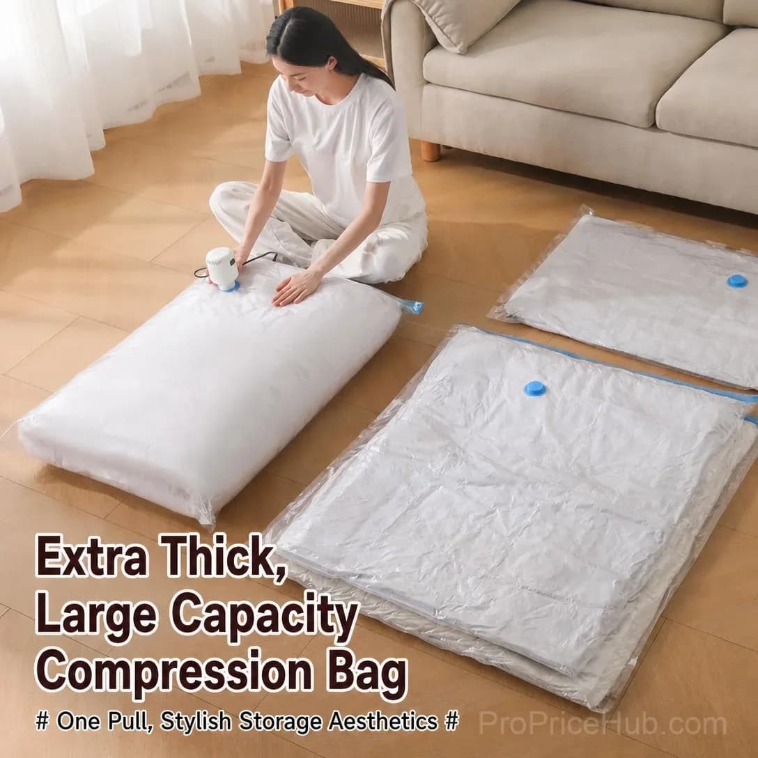 No-Pump Large Vacuum Storage Compression Bags - View 5