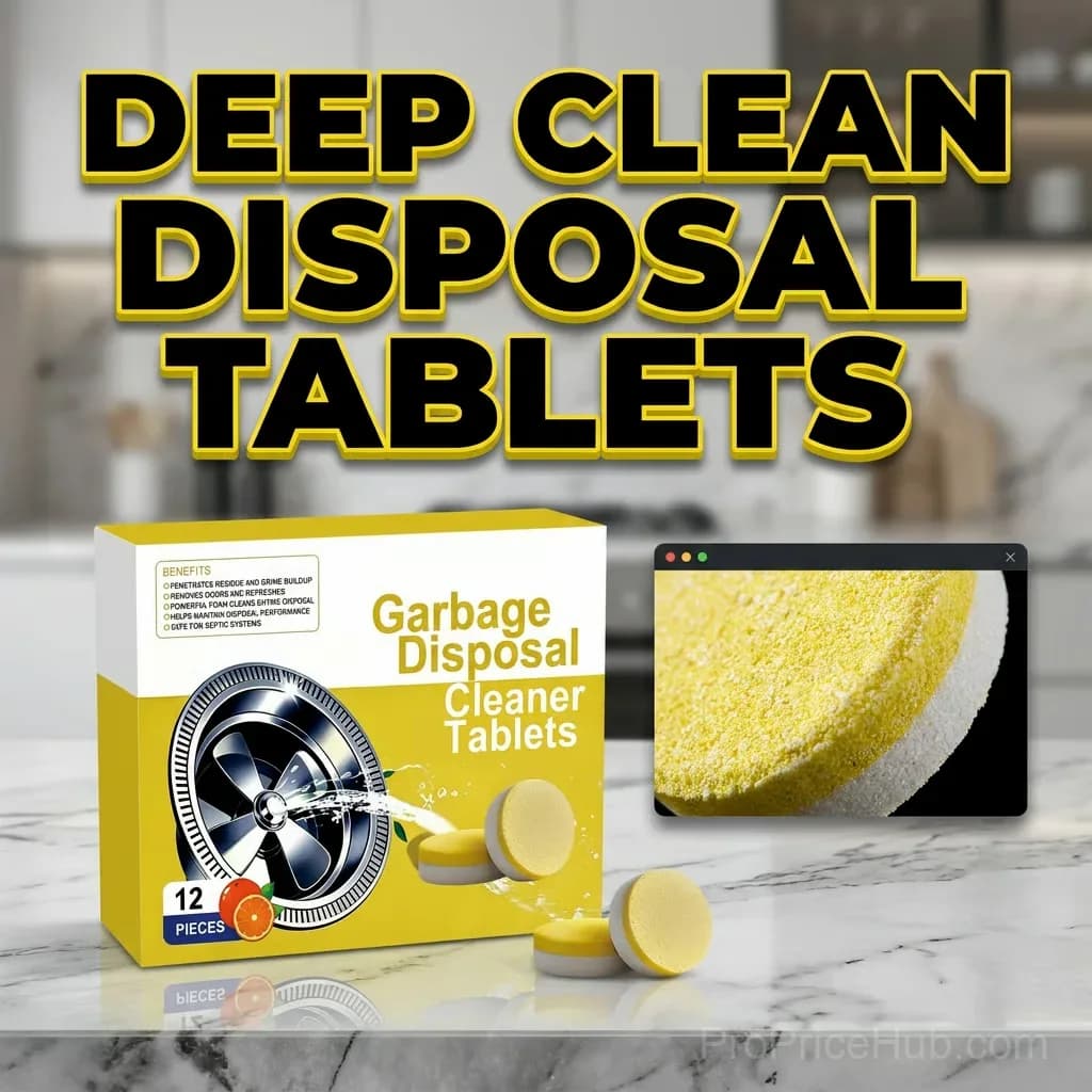 Deep Clean Garbage Disposal Cleaning Tablets, 12-Count Box - Alt