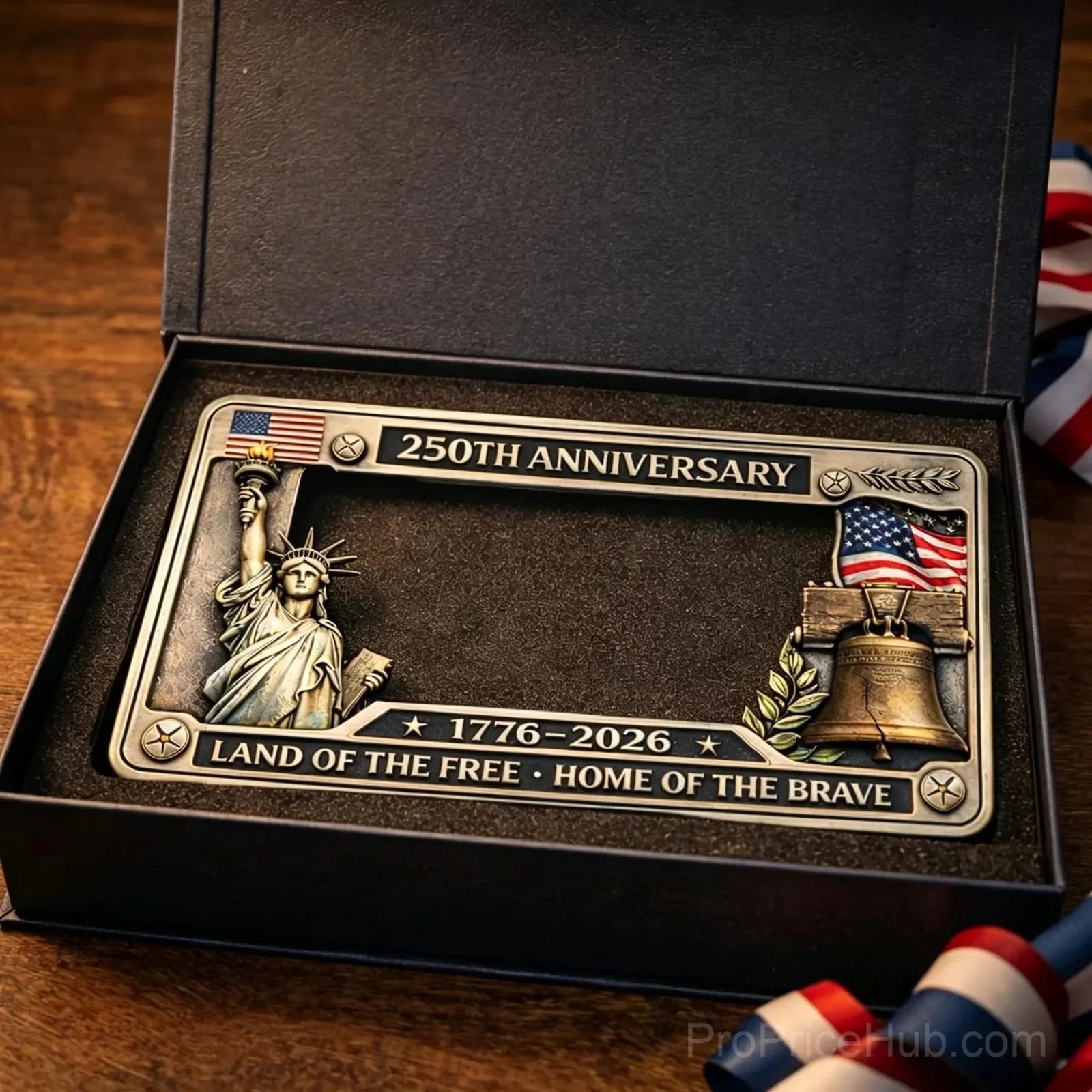 250th Anniversary Commemorative License Plate Frame - Alt