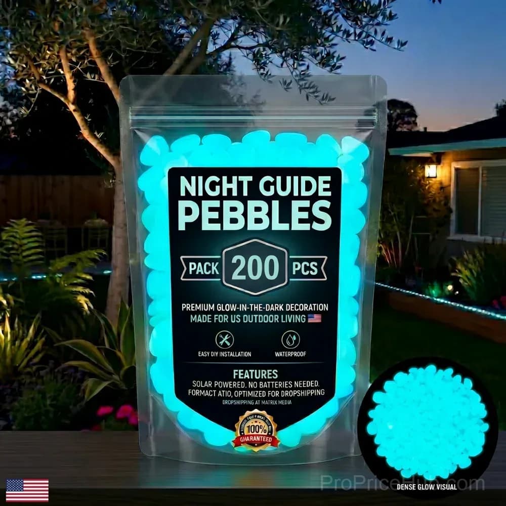 Colorful Glow-in-the-Dark Garden Stones - View 11