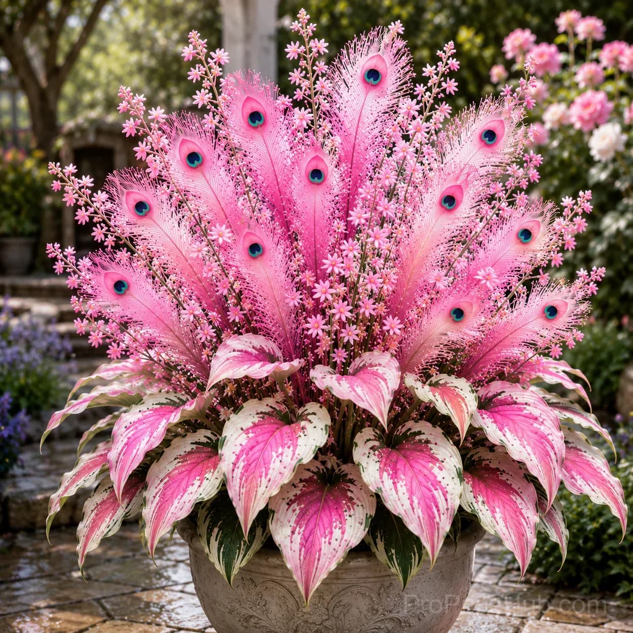 Peacock Flame Hosta Bulbs for Shade Gardens - View 8
