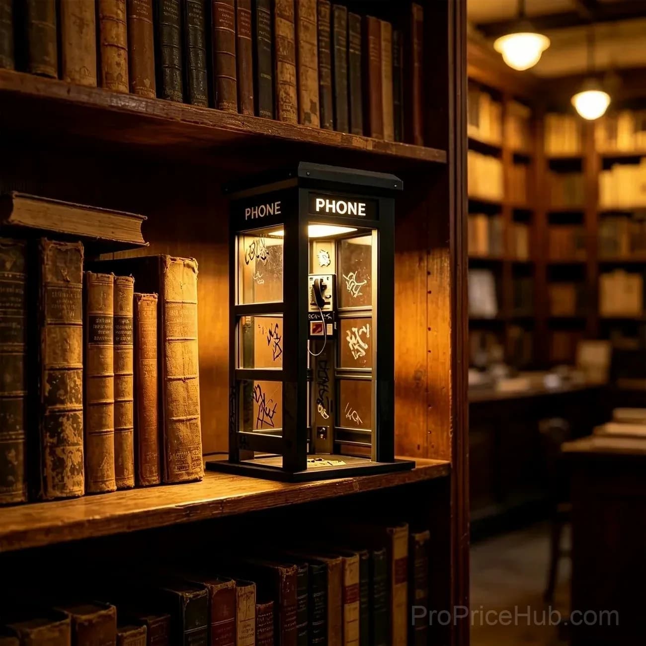 Vintage Phone Booth Ambient Lamp - View 15