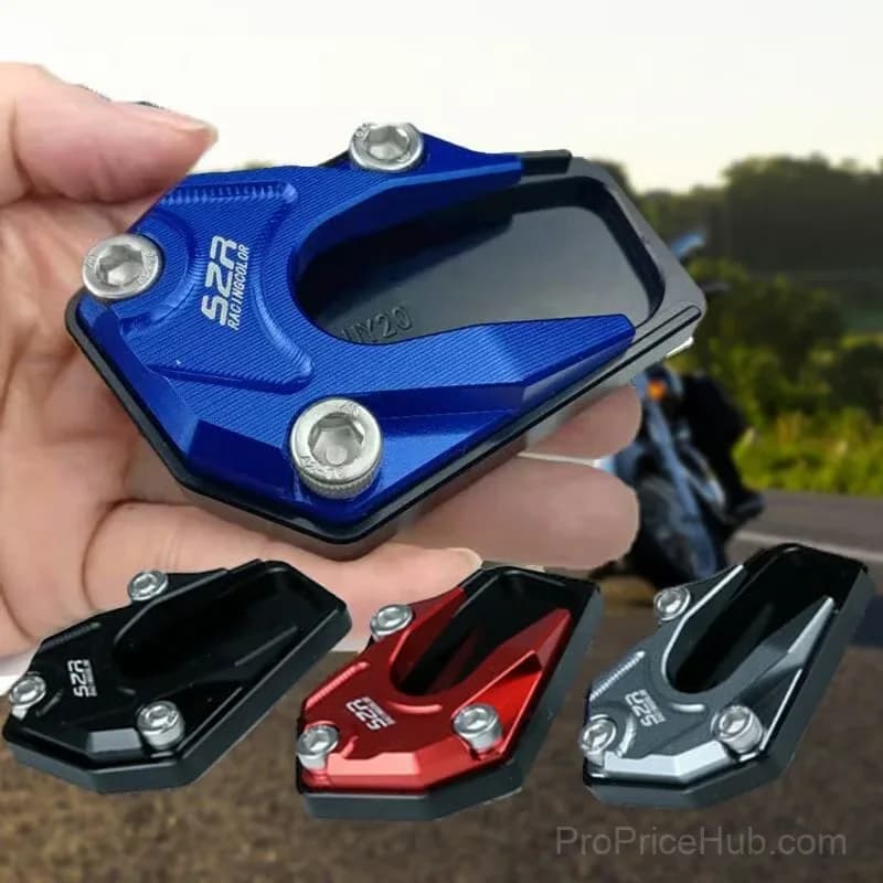 Blue Motorcycle Kickstand Side Stand Foot Extension Pad - View 6