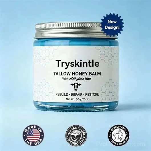 Whipped Tallow Honey Balm with Methylene Blue - Main