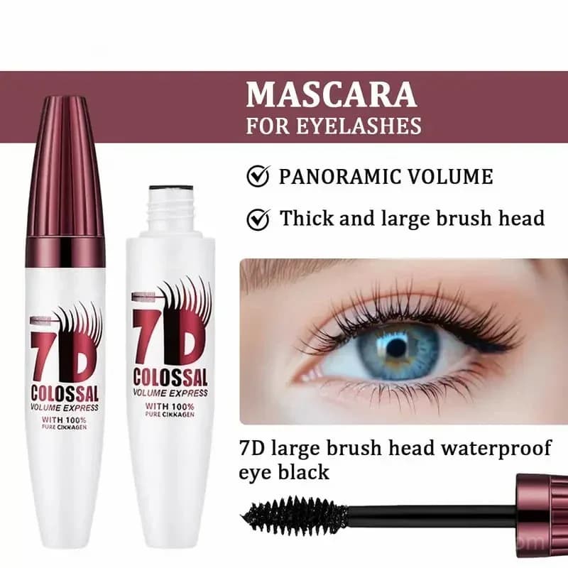 7D Waterproof Mascara – 24H Volume & Curl, Smudge-Proof - View 8