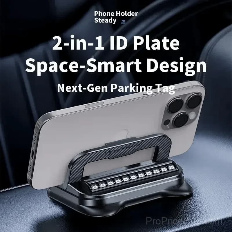 Foldable Silicone Parking Plate Phone Holder - Main