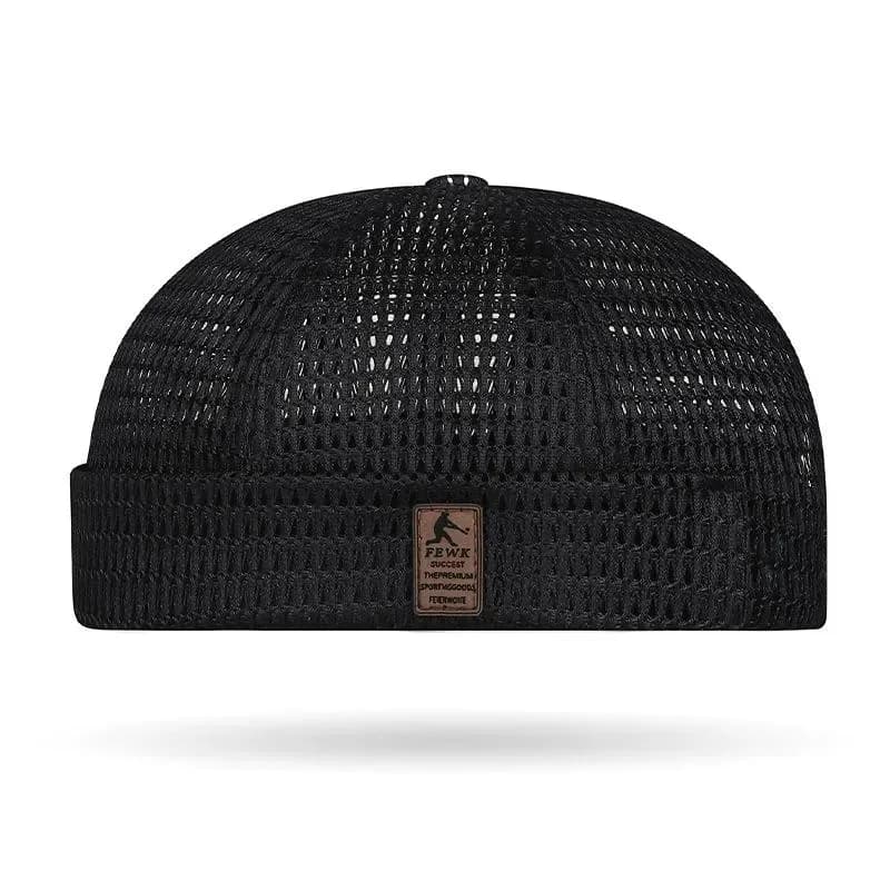 Men’s Breathable Brimless Docker Hat Mesh Skull Cap - View 6