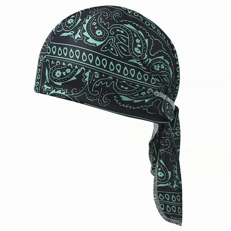 Navy Blue Elastic Cycling Sports Cap - View 5