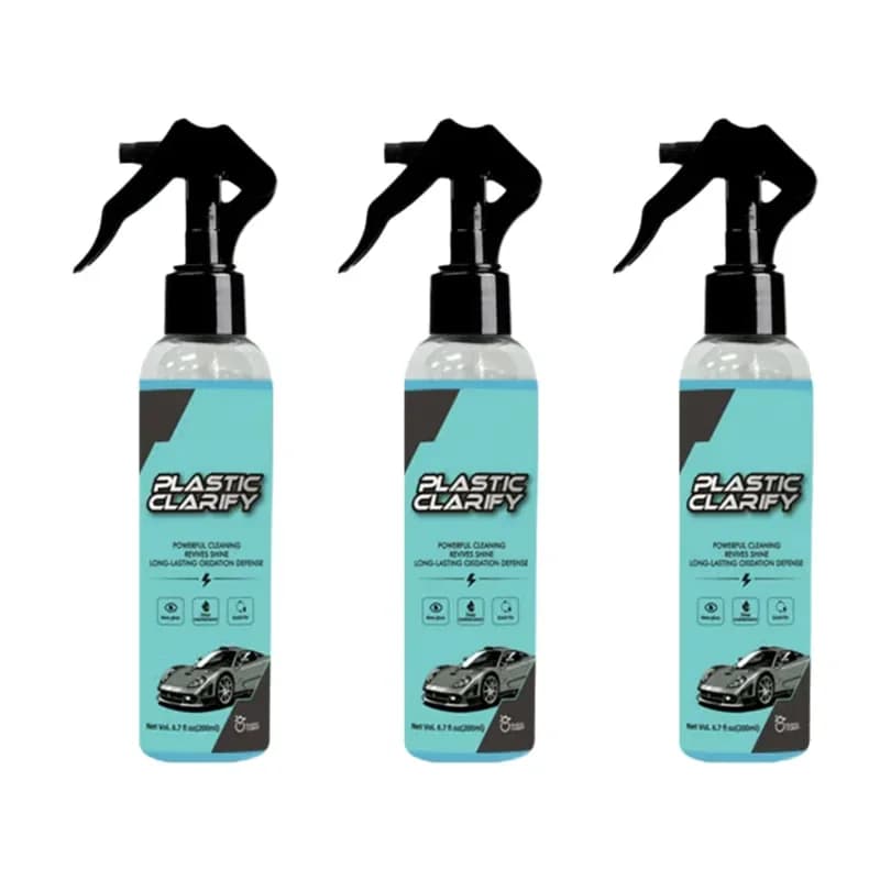 Multipurpose Car Plastic Restorer Spray, 200ml with Towel & Sponge - View 12
