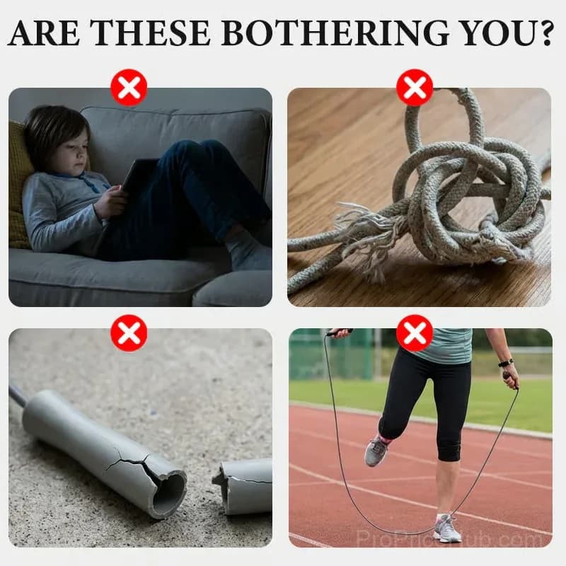 Kids LED Light-Up Jump Rope, Random Color, No Wrist Support - Alt