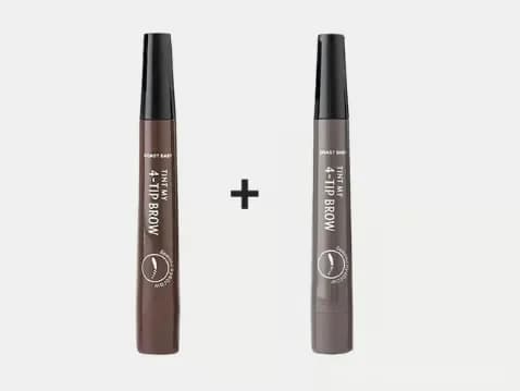 Waterproof 4-Tip Beard and Eyebrow Pen, Light Brown - View 30