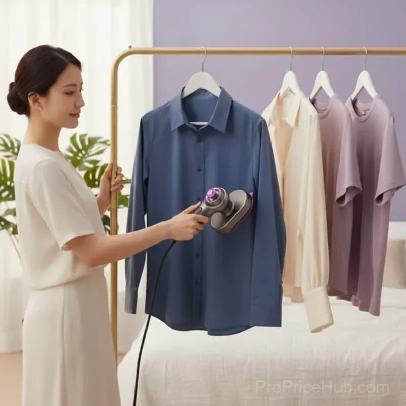 Portable Handheld Garment Steamer, Gray, 1 Pack - View 9