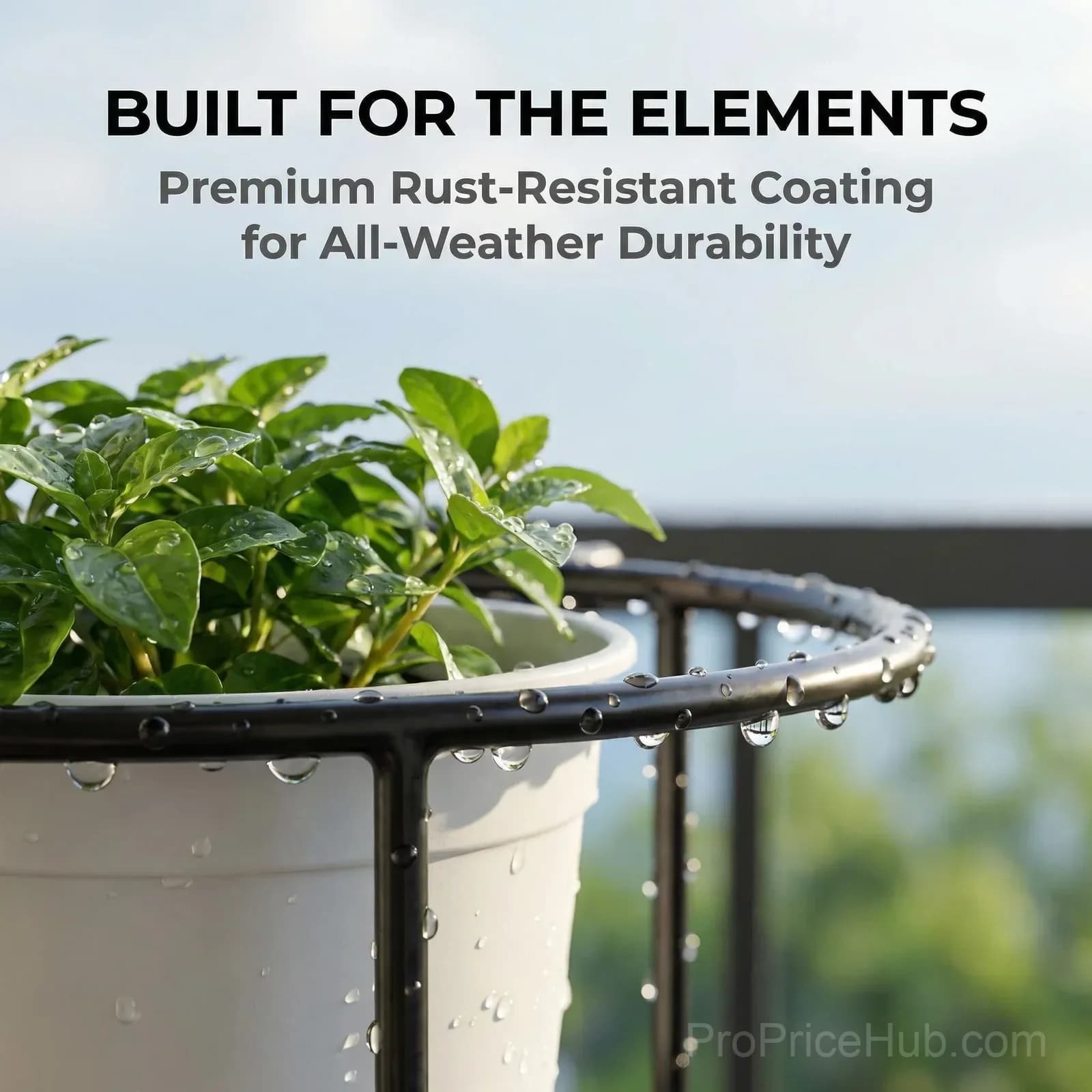 Railing Plant Hanger for Balcony, 1 Piece - View 3