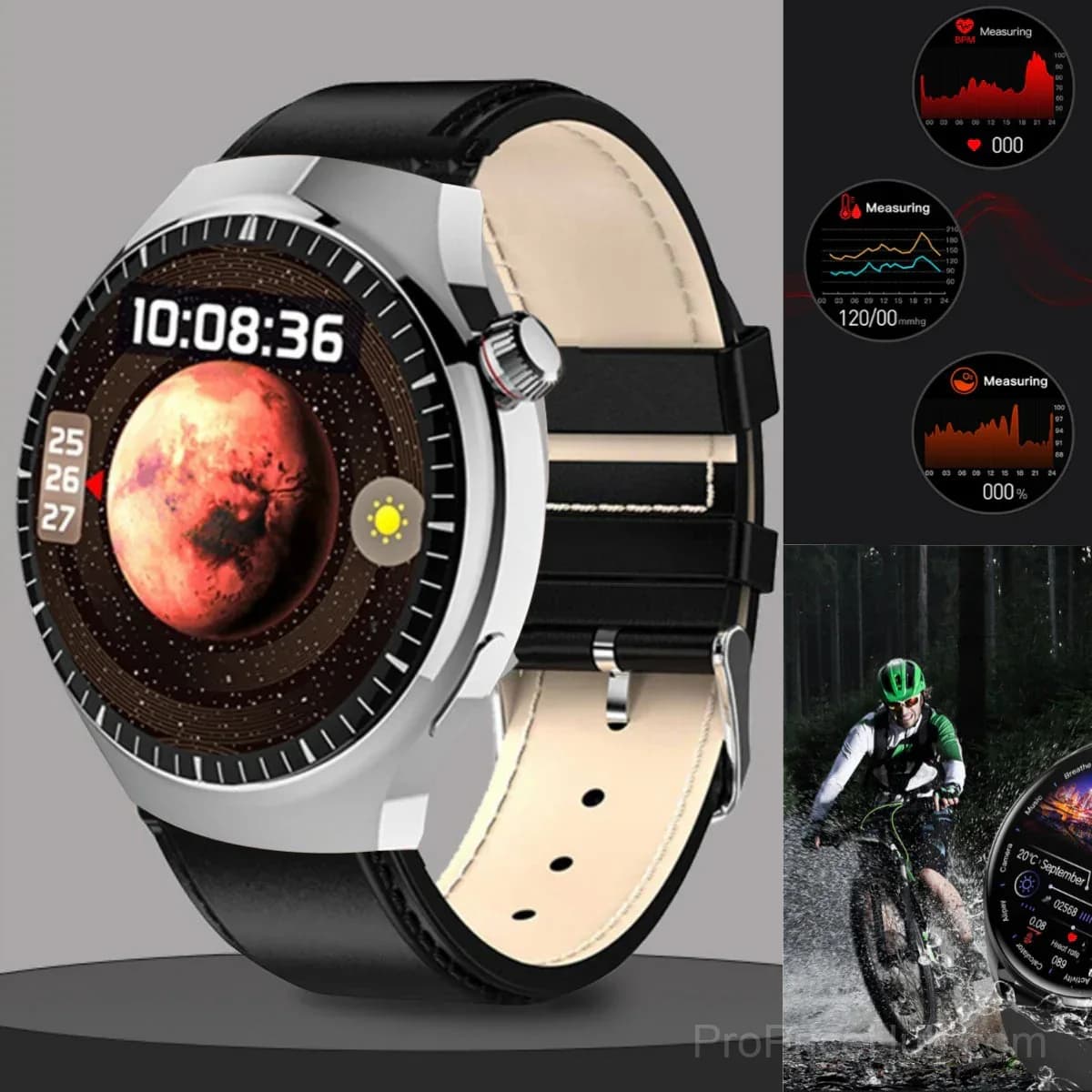 Watch4 Pro Steel Band Smartwatch with 24-Hour Health Check - View 24