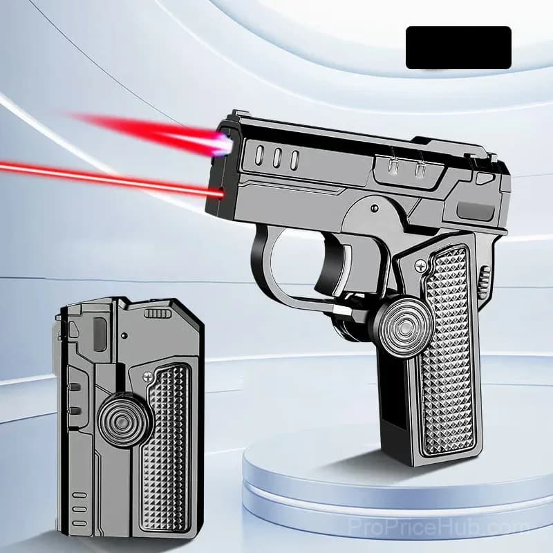 Multi-Functional Foldable Windproof Lighter, Black - View 11
