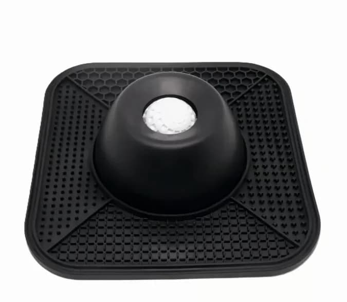 2-in-1 Pet Lick Mat with Rolling Ball, Blue - Alt