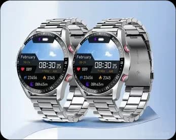 Health Monitoring Sports Smartwatch with Black Rubber Strap - View 17