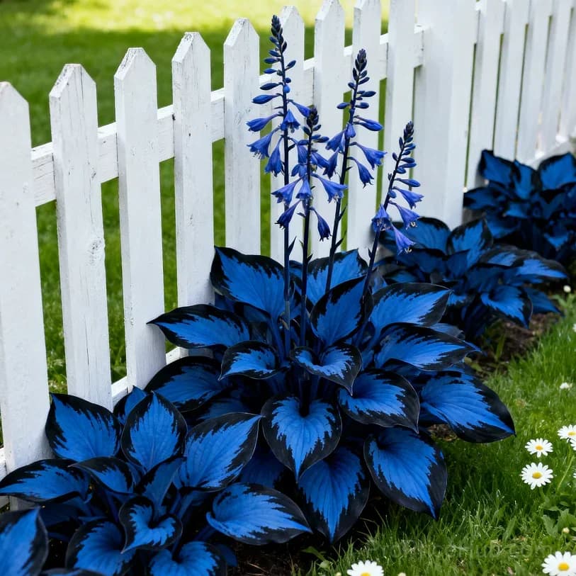 Midnight Blue Hosta Bulbs with Deep Blue Foliage - Main