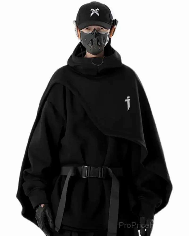 Big & Tall Men's Heavy Industry Fake Two-Piece Hooded Sweatshirt Coat - View 11