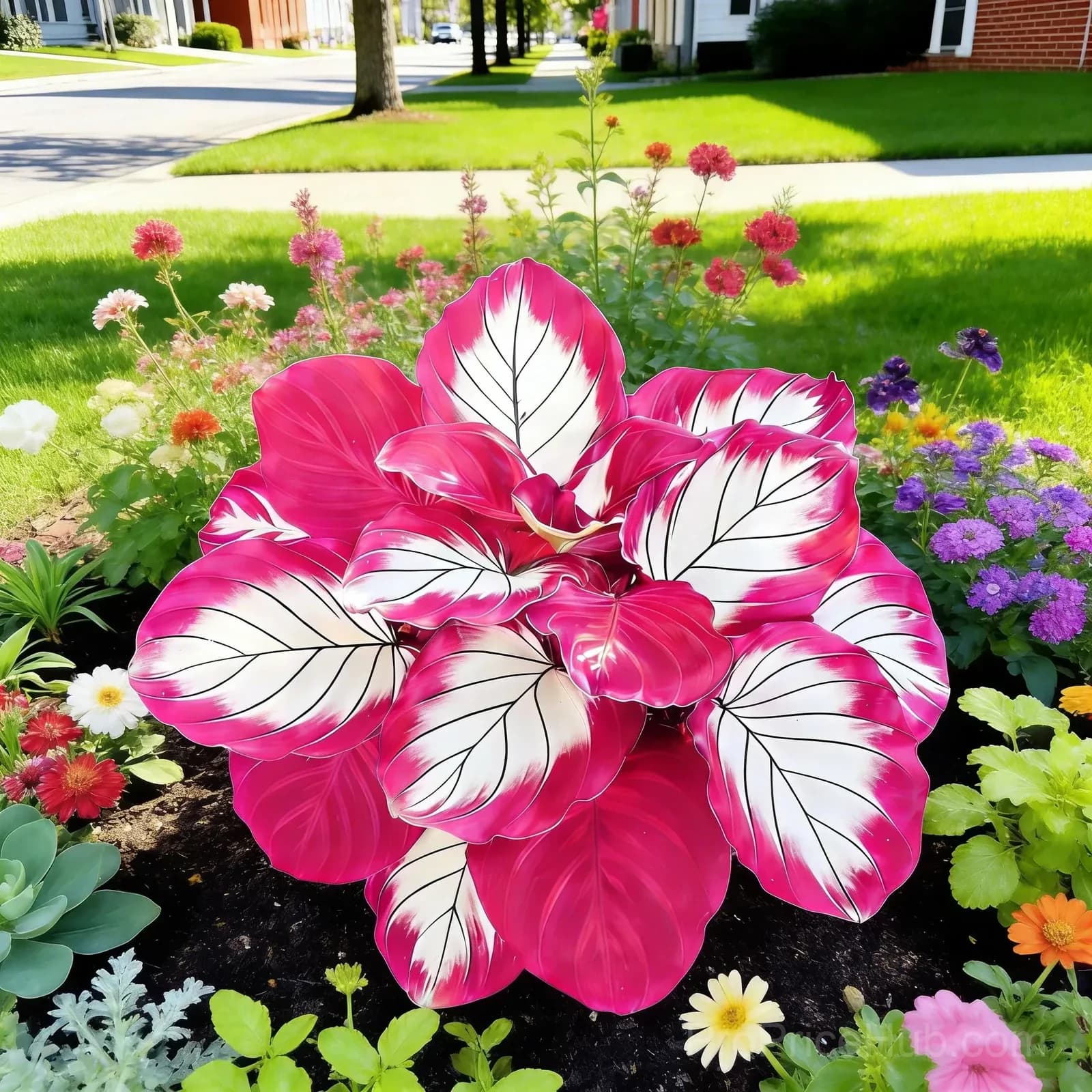 Rare Neon Hosta Bulbs - Shade-Loving Perennial for Garden - View 4