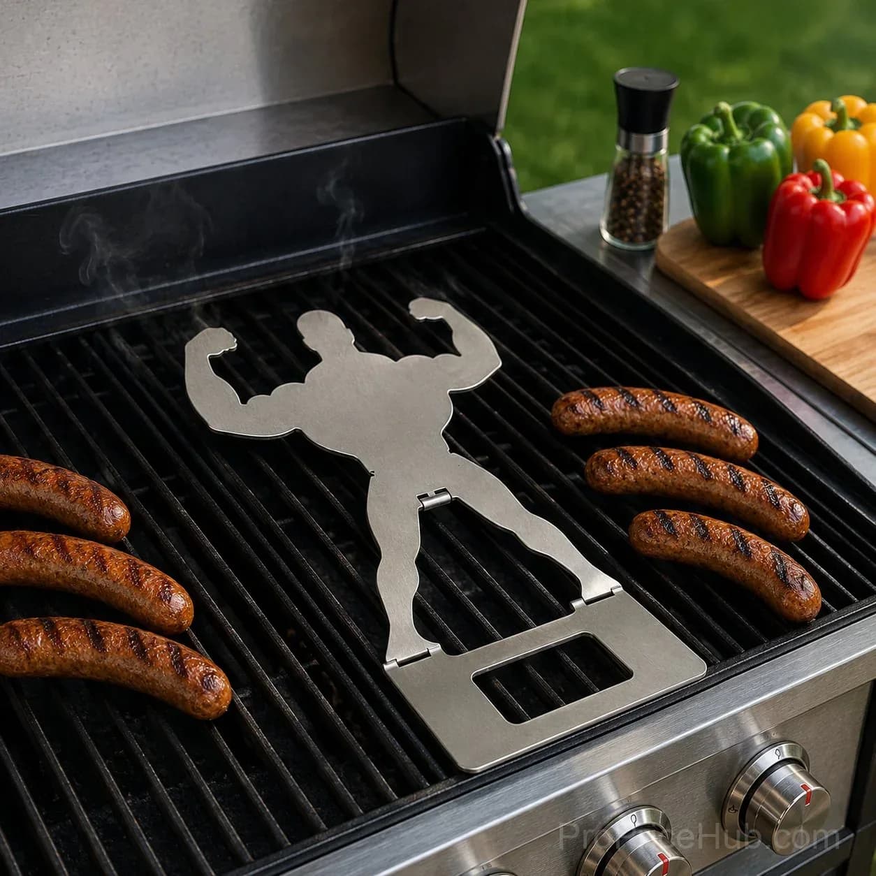 The Grill King – Novelty Sausage Grilling Tool - Main