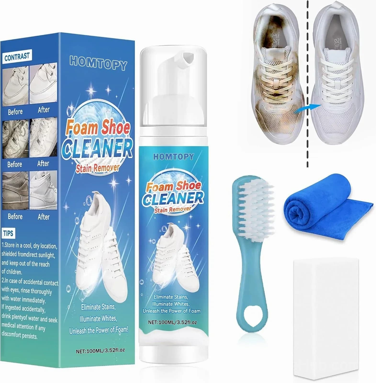 Shoe Cleaning Kit for Leather, Suede, Canvas, and Mesh - View 2