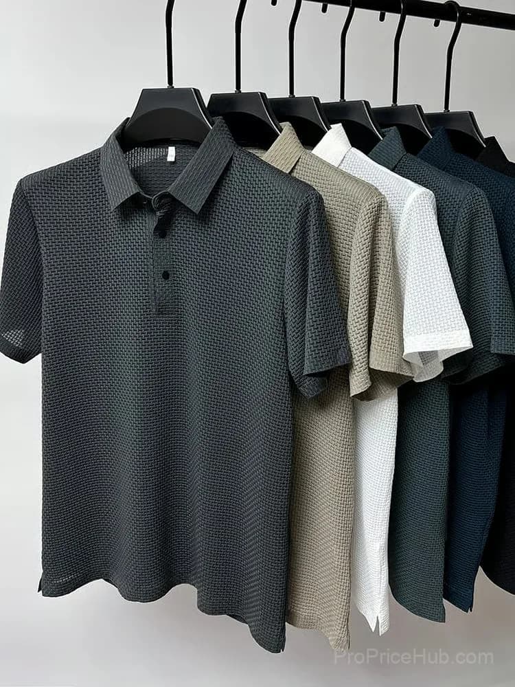 Polyester T-Shirt in Grey, Size Small - View 9