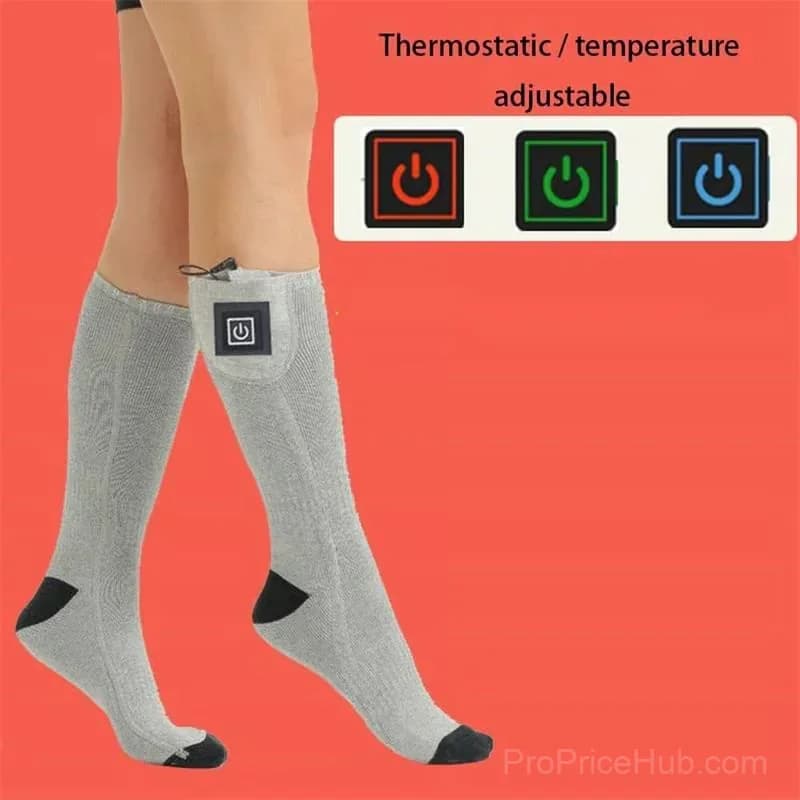 Adjustable Heated Socks, Black, Constant Temperature, 1 Pair - View 11