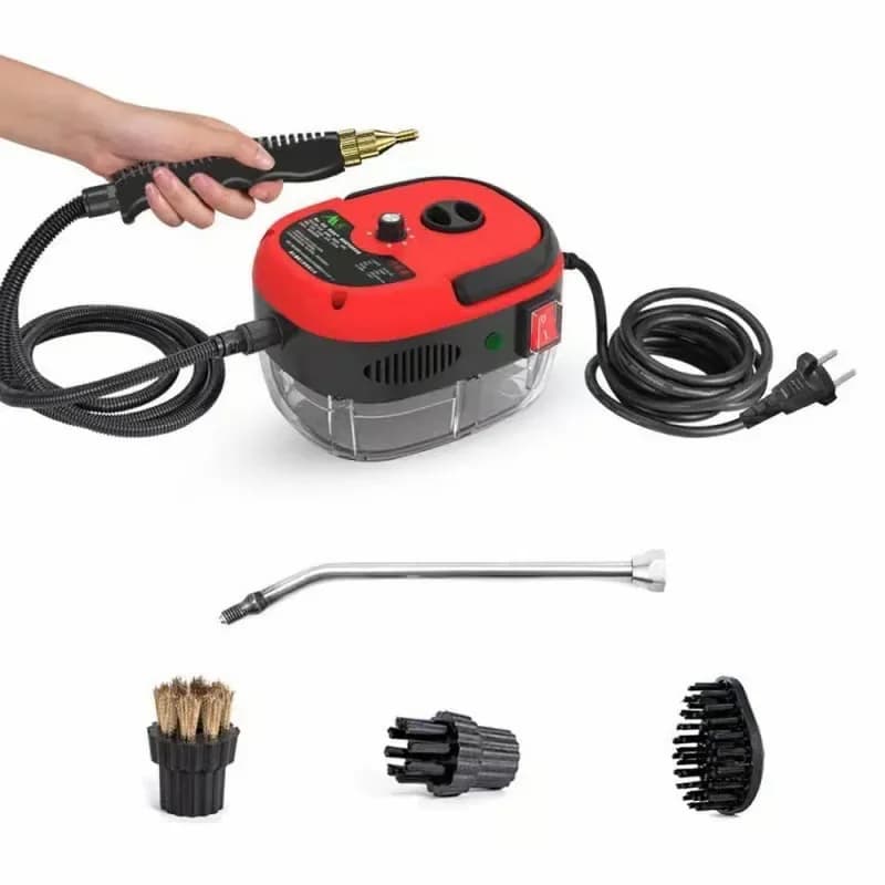 Handheld Steam Cleaner, Red, Single Knob Control - Main