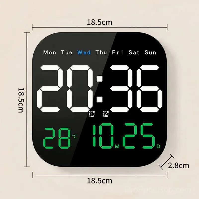 Multifunctional Digital Alarm Clock for Home & Office - View 8