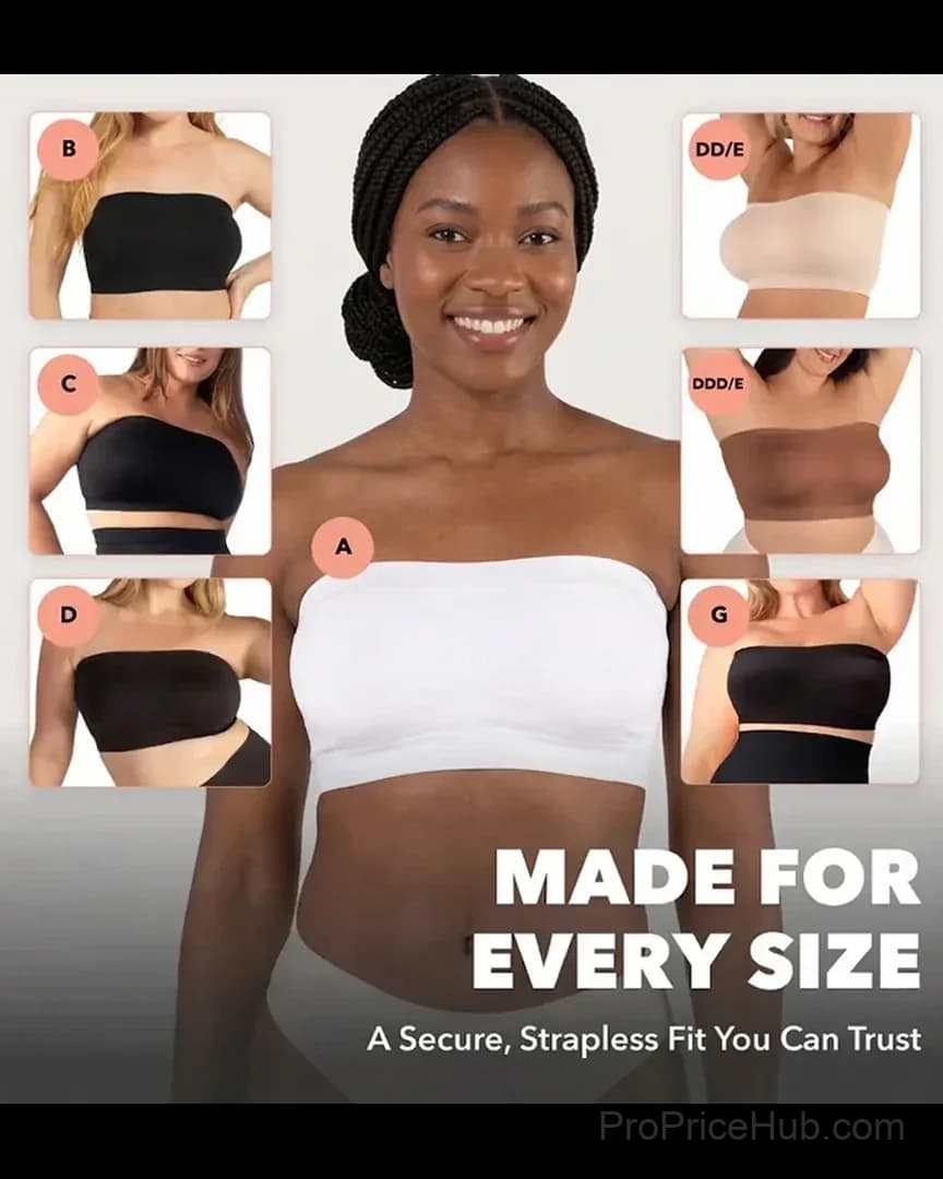 Wireless Backless Bandeau Bra Plus Size Convertible Straps - View 6