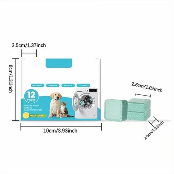 Washing Machine Cleaning Tablets, 1 Set - Alt