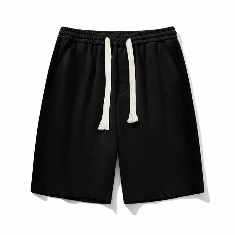 Men's Plus Size Loose Fit Workout Shorts with Drawstring Elastic Waist - Main
