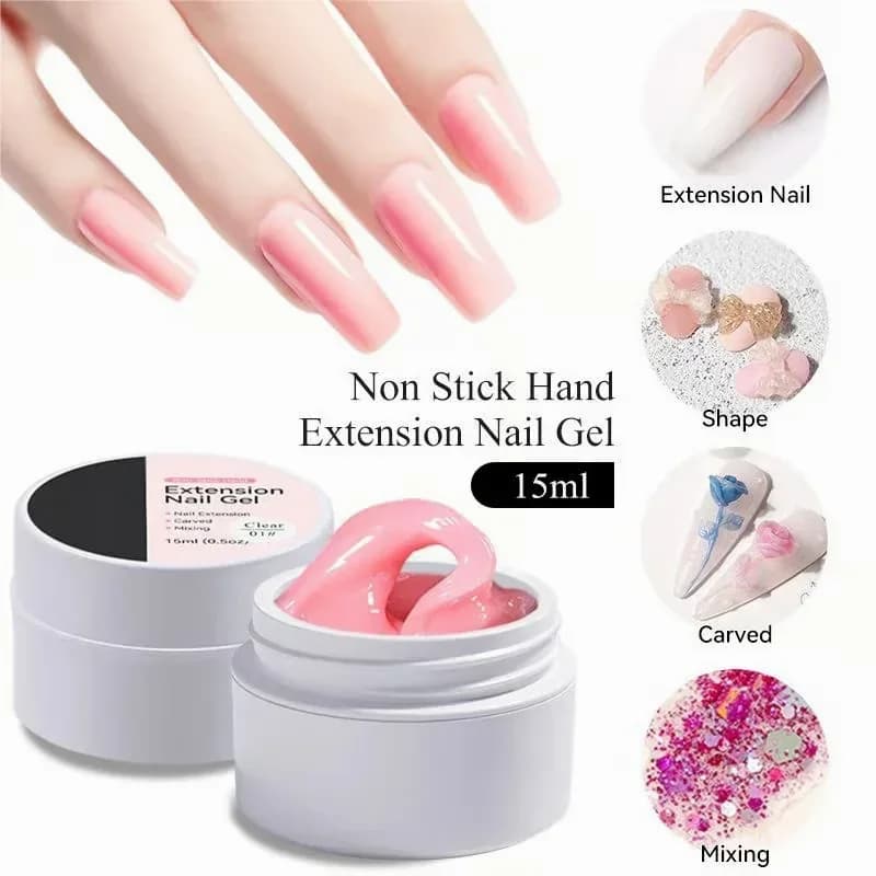 Clear Nail Extension Builder Gel Without Tools - View 7