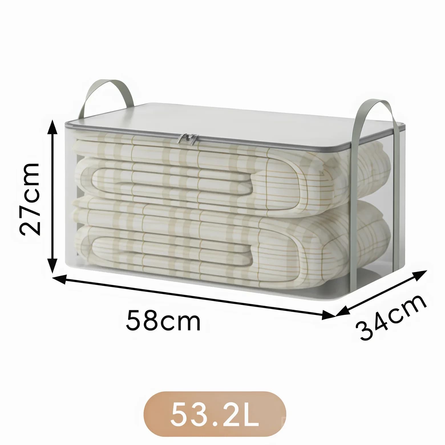Large Extra-Strong Clear Plastic Storage Bag, Horizontal, 1 Pack - View 13