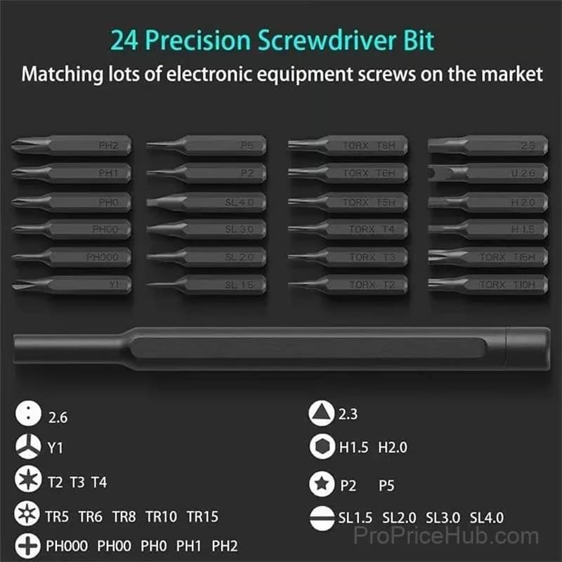 24-in-1 Multi-Bit Screwdriver Set Hand Tool Kit - View 8