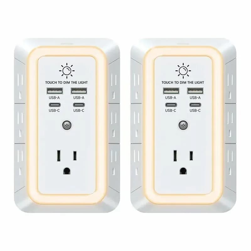 10-in-1 ETL-Certified Surge Protector, 1 Pack - Alt