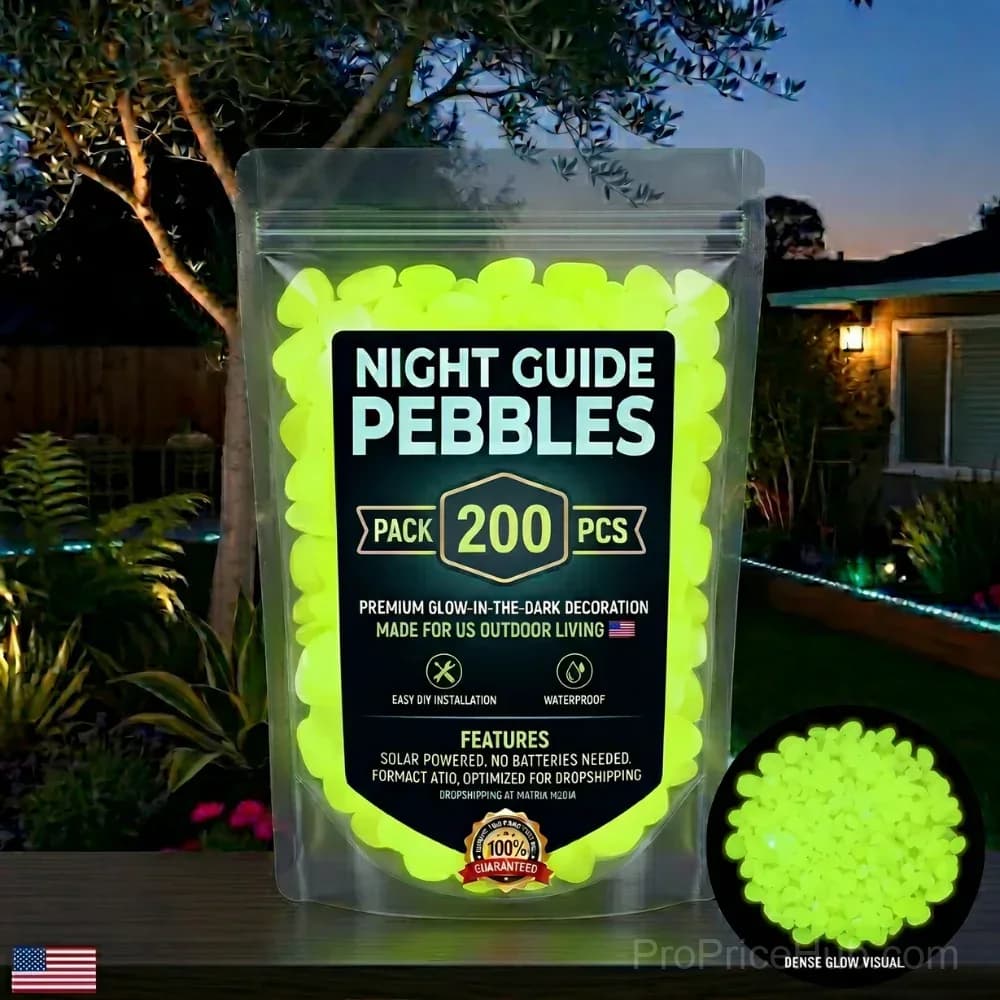 Colorful Glow-in-the-Dark Garden Stones - View 14