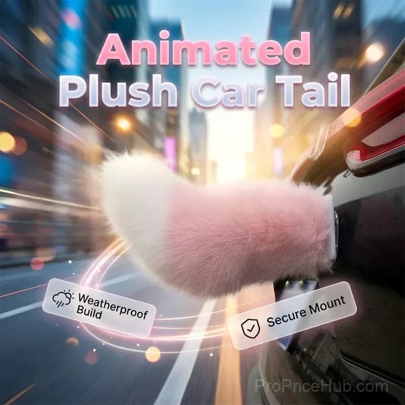 Remote Control Electric Car Tail Accessory, Pink-White - View 2