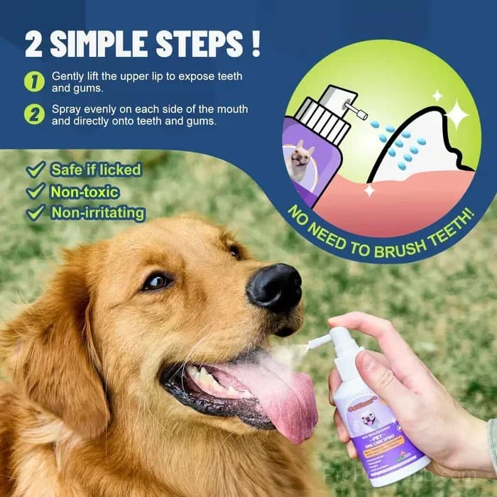 Teeth Cleaning Spray for Dogs & Cats, 50ml - View 2