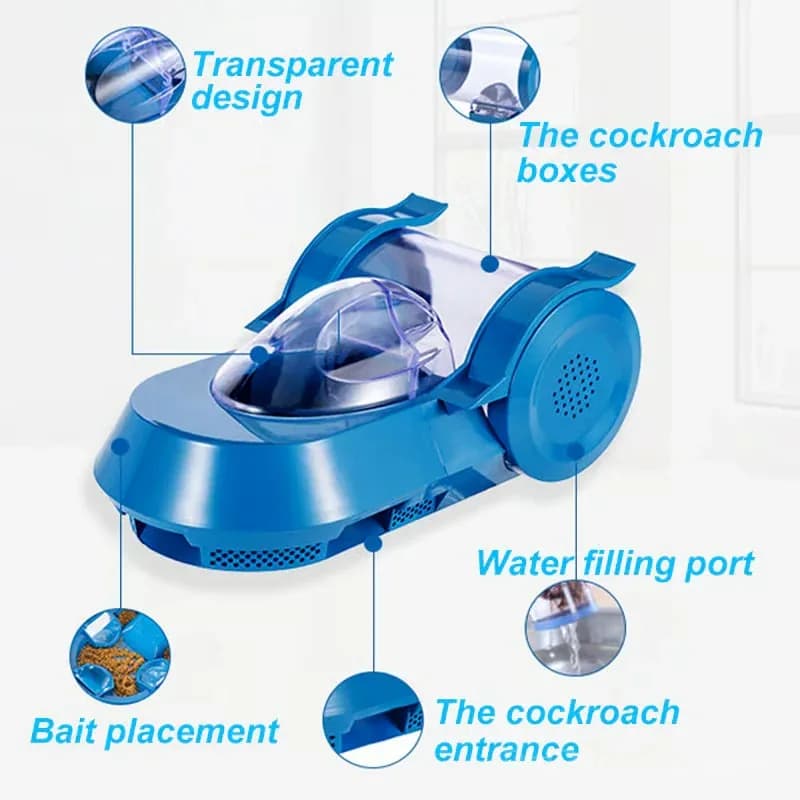 Household Cockroach Trap with Enclosed Bait Design, 1 Pack - Main