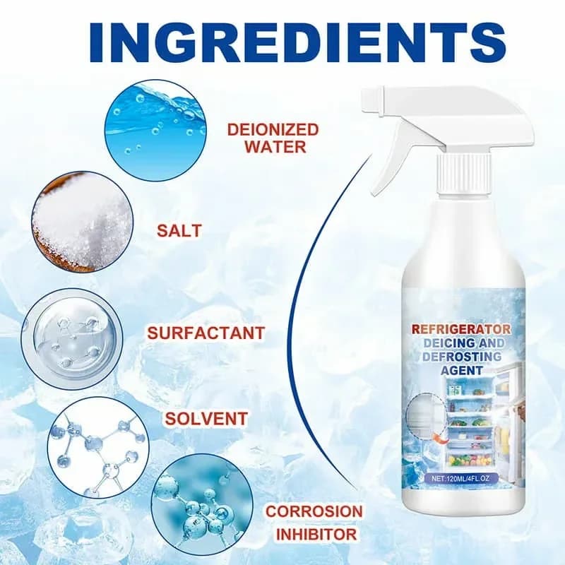 Fridge Freezer Defrosting Spray, 120 mL Bottle - Alt